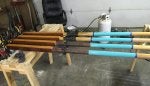 Wood Furniture Table Fishing rod